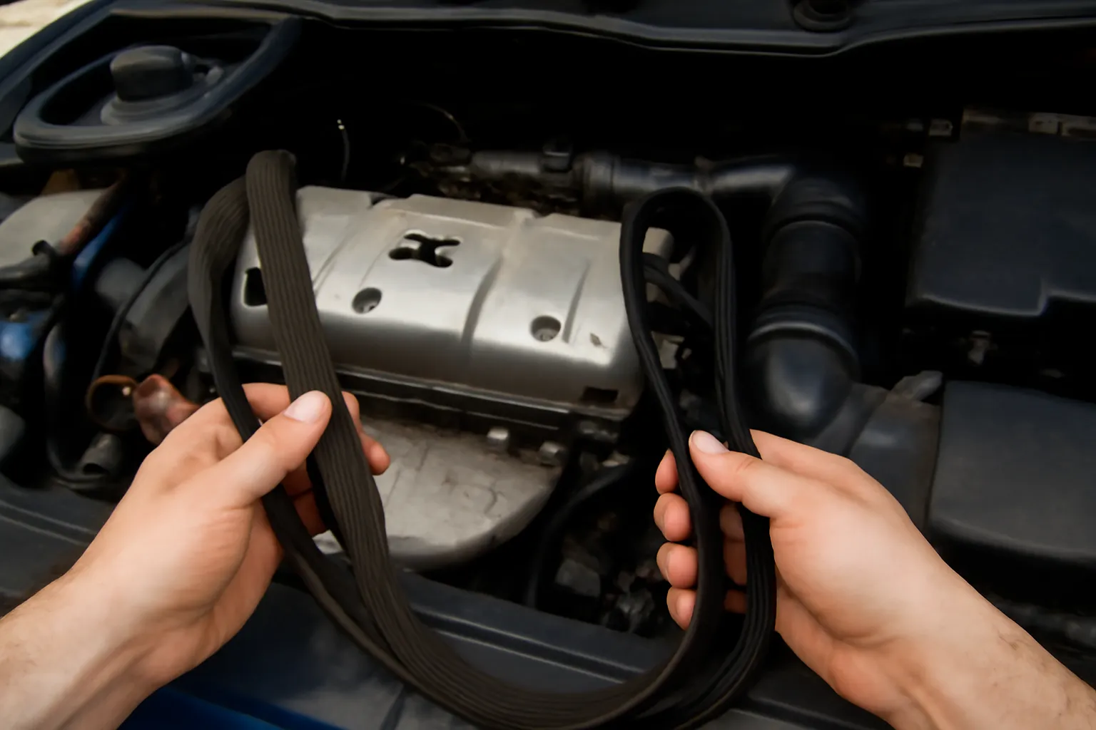 تعویض تسمه دینام 206