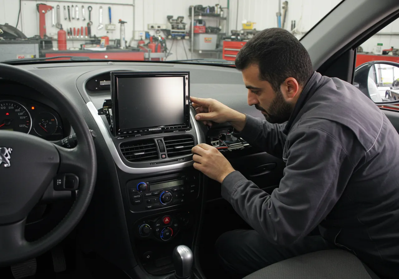 نصب مانیتور ۲۰۷ روی ۲۰۶