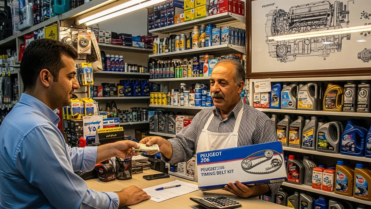 هزینه تعویض تسمه تایم 206