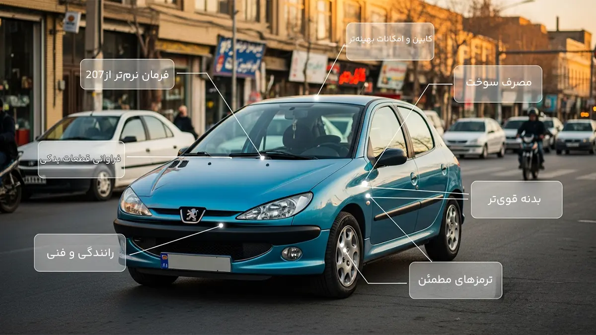 مشخصات ۲۰۶ تیپ ۵